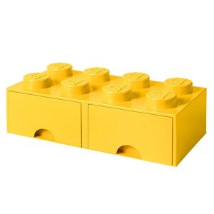 Storage Opbevaringsskuffe - 8 Knopper - 50x25x18 - Gul - Lego® Storage - Onesize - Skuffe