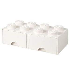 Storage Opbevaringsskuffe - 8 Knopper - 50x25x18 - Hvid - Lego® Storage - Onesize - Skuffe