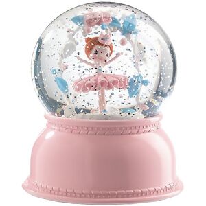 Djeco Snekugle M. Lys - 14 Cm - Rosa M. Ballerina - Djeco - Onesize - Natlampe