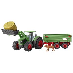 Schleich Farm World - 60 X 15 Cm - Traktor M. Anhænger 42379 - Schleich - Onesize - Legetøj