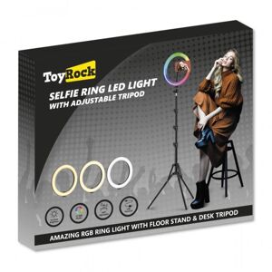 Toyrock - LED RINGLYS 26 CM MED JUSTERBAR STØTTE