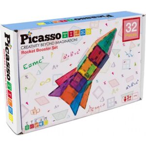 PicassoTiles Rocket Booster Set 32 Dele