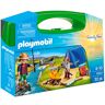 Family Fun - Camping - Carry Case - 9323 - 32 Dele - Playmobil - Onesize - Legetøj