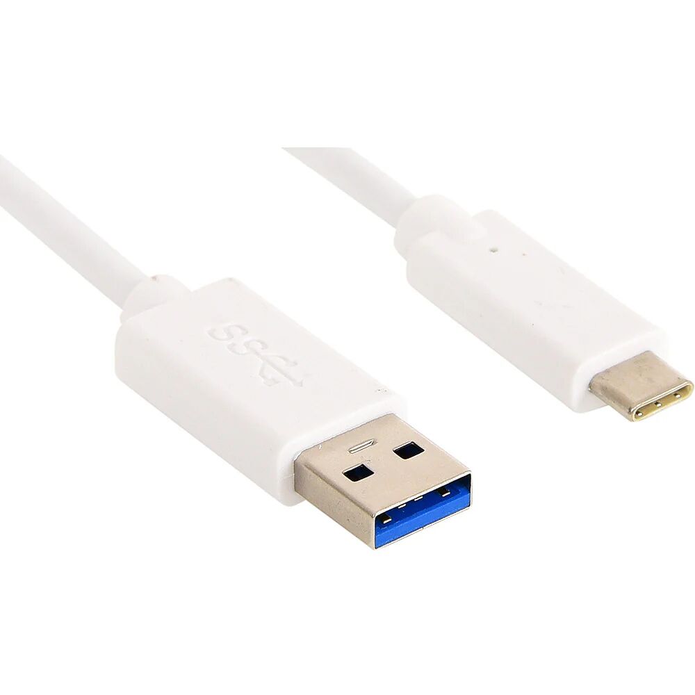 Sandberg (2A/10W) USB 3.1 Gen.2 - USB-C Datakabel 1 m. Hvid