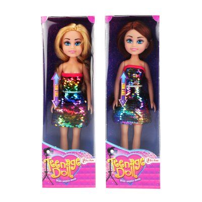 Toi-toys Doll med paillet kjole