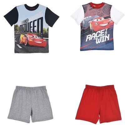 Disney Cars Set t-shirt og shorts (BLÅ, 4A - 104 CM)