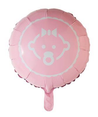 Hisab joker Folie Ballon spædbarn, Pink, 46 cm