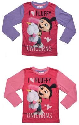 Minions, Agnes gru, Fluffy, t-shirt (Rosa)