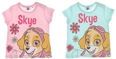 PAW Patrol Kortærmet t-shirt PAW Patrol Skye Baby (Rosa, 18 mån - 81 cm)