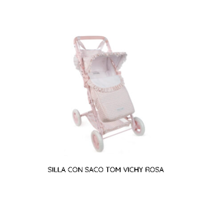 La Nina SILLA CON SACO TOM VICHY ROSA 75640