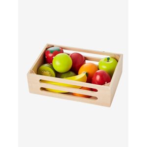 VERTBAUDET Caja de frutas de madera para jugar a las cocinitas multicolor