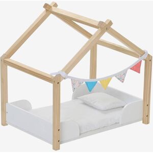 VERTBAUDET Cama cabaña para muñecas de madera FSC® multicolor