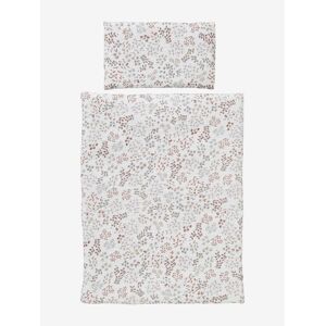 VERTBAUDET Nórdico + almohada para muñecas de gasa de algodón Flora multicolor