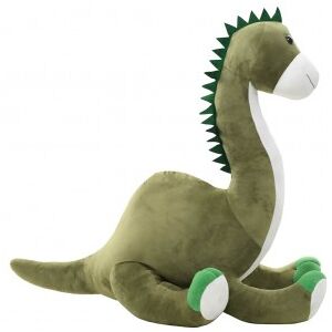 vidaXL Dinosaurio Brontsaurus De Peluche Verde