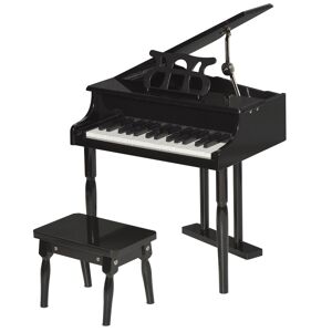 Homcom Piano de cola infantil color negro 52 x 50 x 49 cm