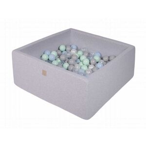 MeowBaby Gris claro piscina de bolas: perla/gris/menta/azul claro h40