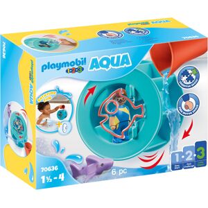 Playmobil 1.2.3 Rueda de Agua con Bebé Tiburón 70636