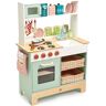 Tender Leaf Toys Cocina de madera para niños de 67 x 32,4 x alt. 91,5 cm