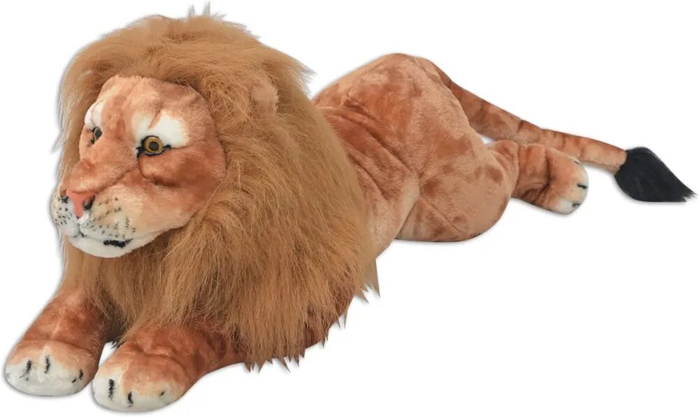 vidaXL León de peluche grande marrón XXL