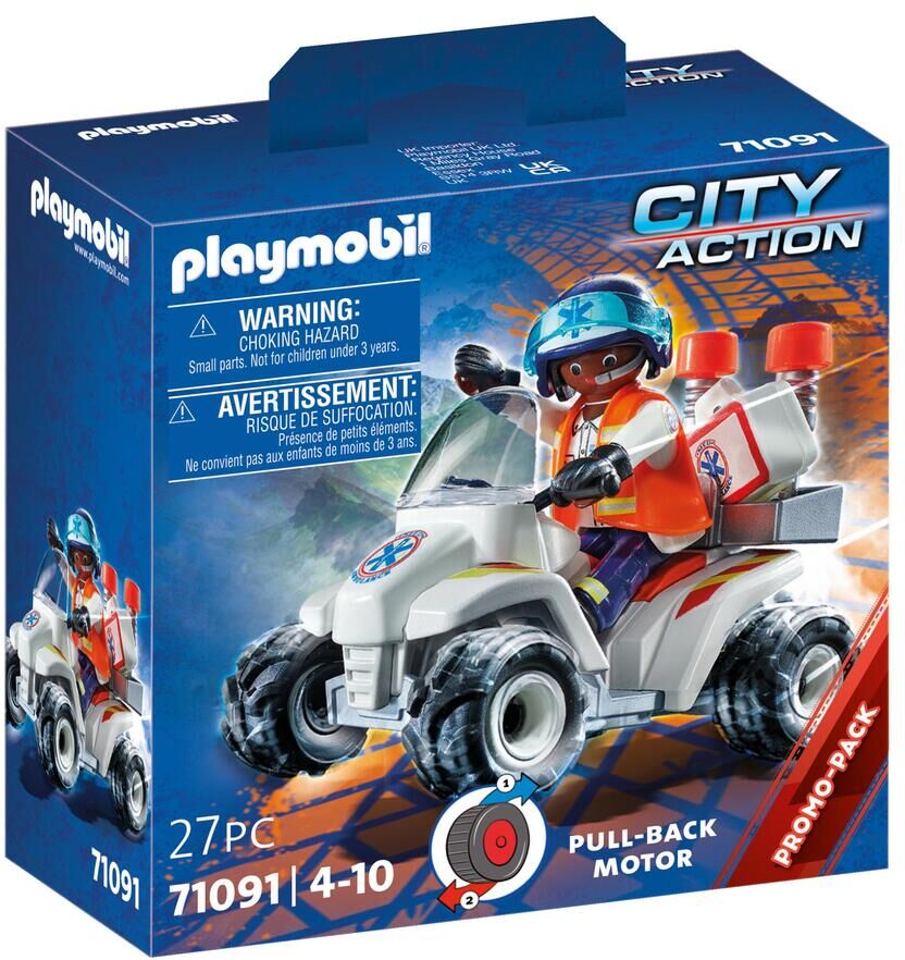 Playmobil City Action Speed Quad rescate sanitario 71091