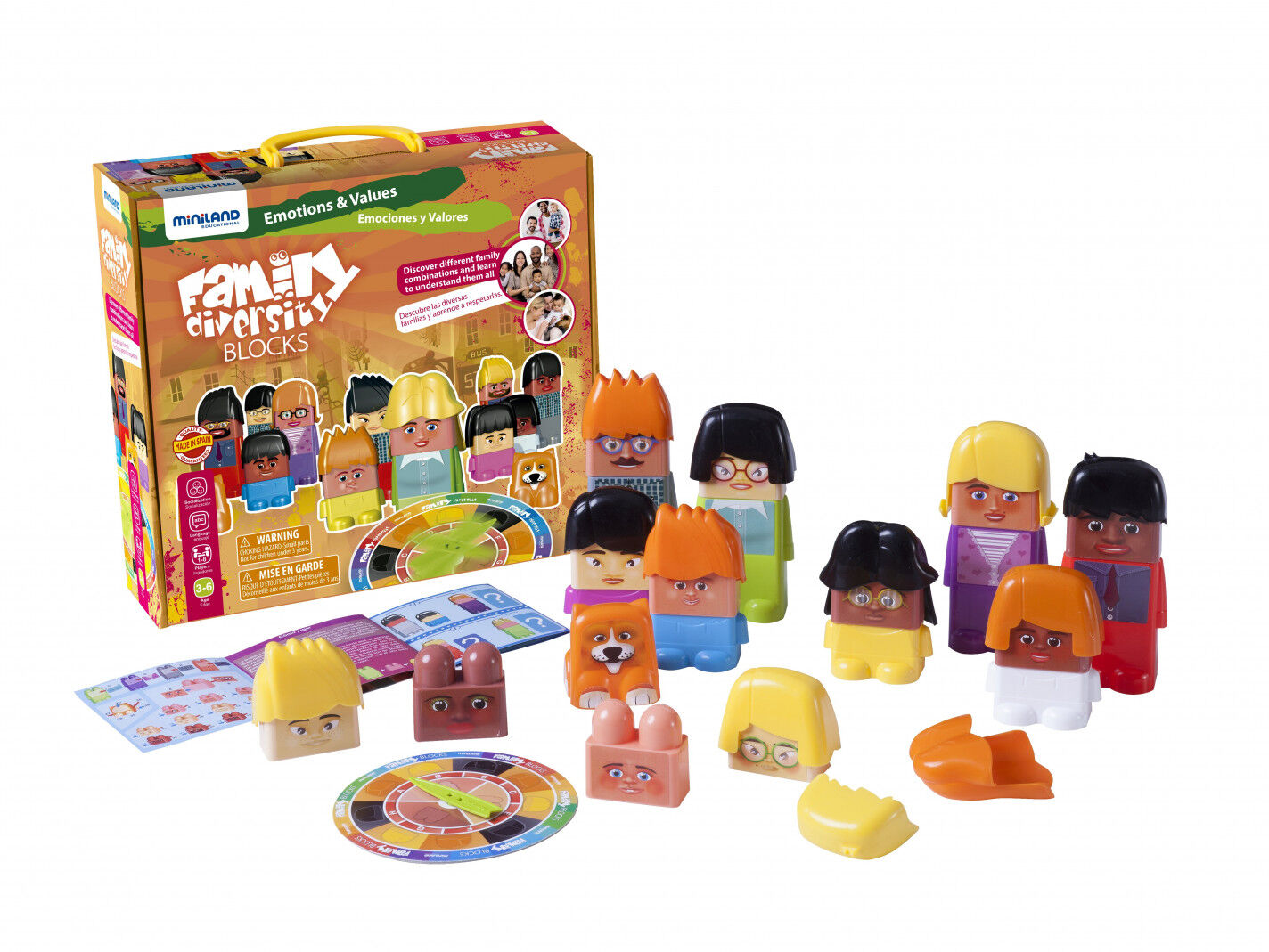 Miniland Juego Family diversity blocks