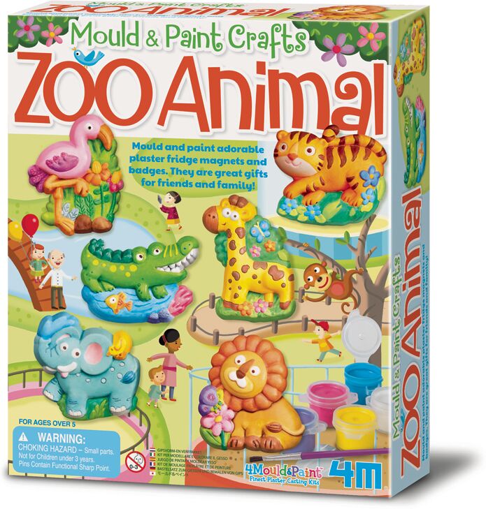 4M Kit Moldea Y Pinta Animales Zoo