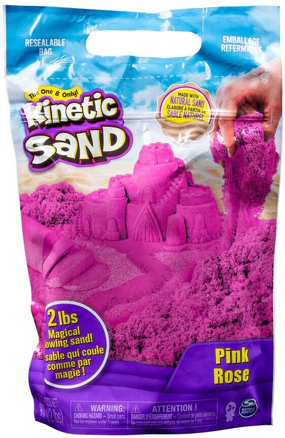 Spin Master Kinetic Sand bolsa arena rosa