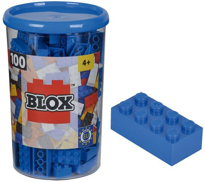 Simba Juego de construcción  Blox-puede 100 bloques azul