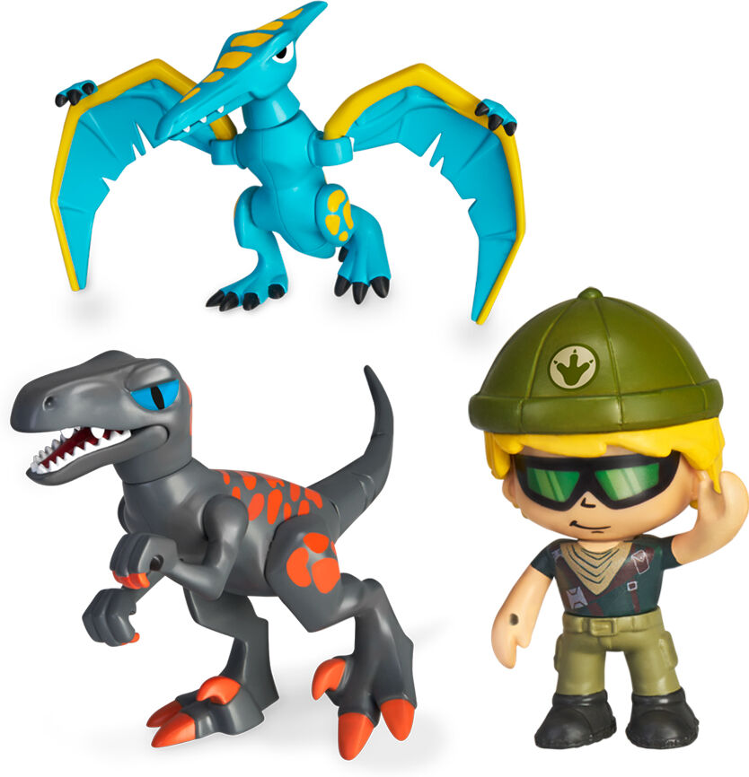 Pinypon Pack 2 Dinosaurios y Figura   Action