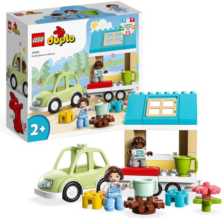 LEGO® Duplo Casa Familiar con Ruedas y Coche 10986