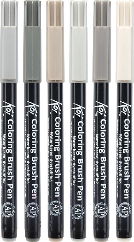 Talens Rotuladores Brush Koi urban 6 colores