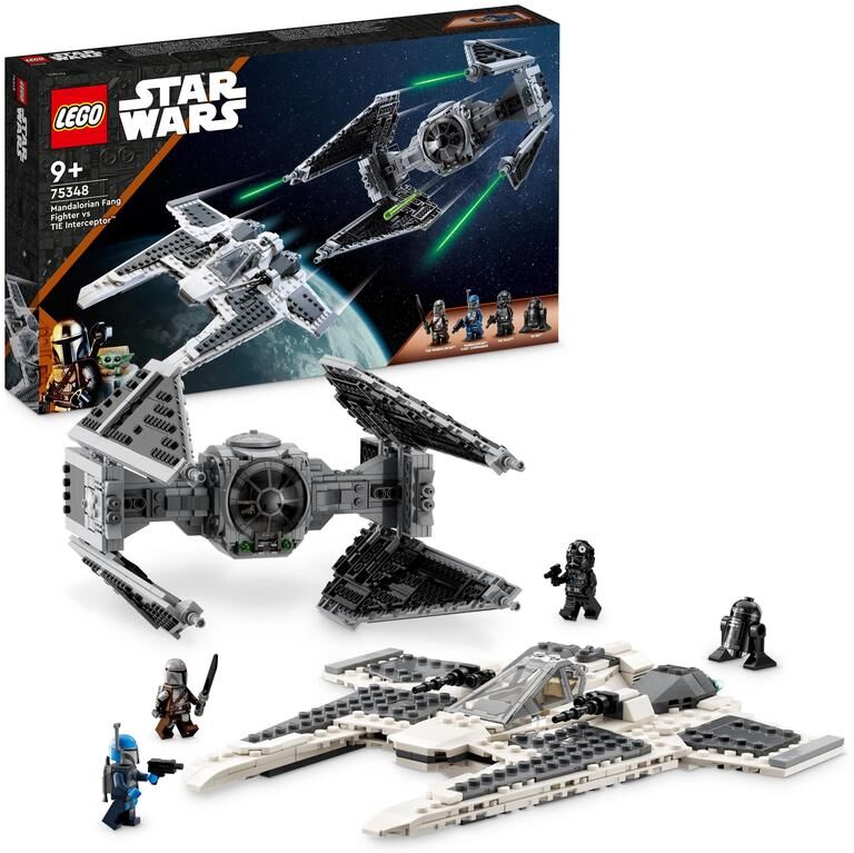 LEGO® Star Wars Caza Colmillo Mandaloriano vs. Interceptor TIE 75348