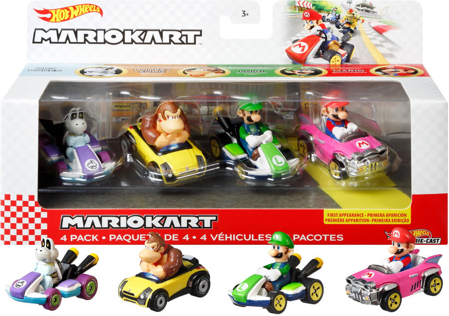 Hot Wheels Mario Kart surtidos 4 Cotxes