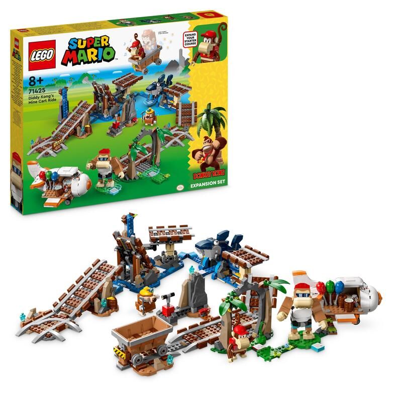 LEGO® Super Mario Set de Expansión: Vagoneta Minera de Diddy Kong 71425