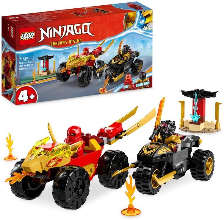 LEGO® NINJAGO Batalla de Coches y Motos de Kai y Ras 71789