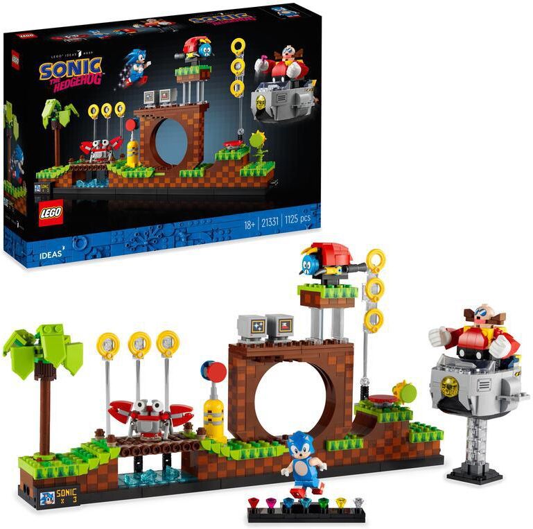 LEGO® Sonic the Hedgehog Green Hill Zone set con Dr. Eggman 21331