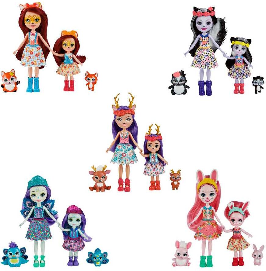 Mattel Enchantimals muñecas con hermana surtidas