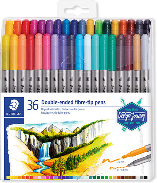 Staedtler Rotuladores de colores  doble punta 36u