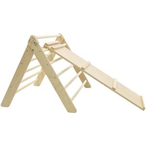 Triangle naturel Montessori Pikler + planche 2en1 Naturel