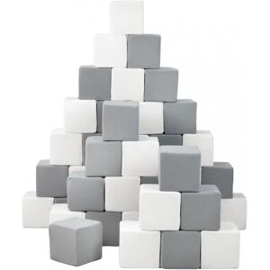 Pyramide - lot de 45 grand blocs - blanc, gris