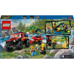 60412 - Le camion de pompiers 4x4 et le canot de sauvetage - LEGO® City - Publicité