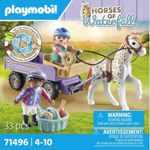Playmobil - Enfants avec calèche et poney - 71496 - Le Poney Club - Publicité