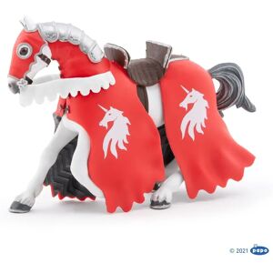 Figurine Cheval du chevalier licorne à la lance - Papo