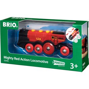 Brio World  - 33592 - LOCOMOTIVE ROUGE PUISSANTE A PILES - Publicité