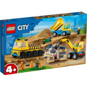 Lego 60391 - Les camions de chantier et la grue à boule de démolition - LEGO® City