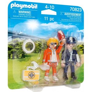 Playmobil - Duo secouriste et policière  - 70823 - Playmobil® City Action