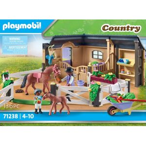 - Etable et carrière pour chevaux - 71238 - Playmobil® Country - Publicité