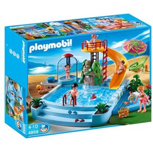 Playmobil Piscine avec toboggan - Playmobil 4858