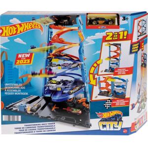 City Tour Spirale Transformable 2 en 1 avec 1 voiture et un ascenseur manuel, Jouet Enfant, Dès 3 ans, HKX43 (HKX43) - Hot Wheels - Publicité