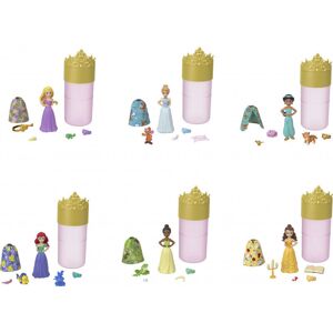 MATTEL Princesses Disney Poupée Mystère Royauté Color Reveal, 6 Surprises à découvrir Dont Personnage ami et 4 Accessoires, à Collectionner, Jouet - Publicité